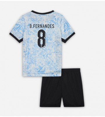 Portugal Bruno Fernandes #8 Udebanesæt Børn EM 2024 Kort ærmer (+ korte bukser)